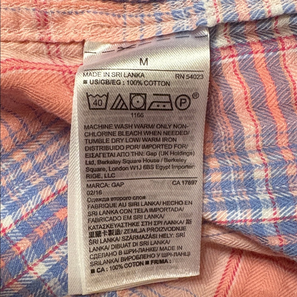 GAP Voile Plaid Button Down Shirt - Picture 5 of 5